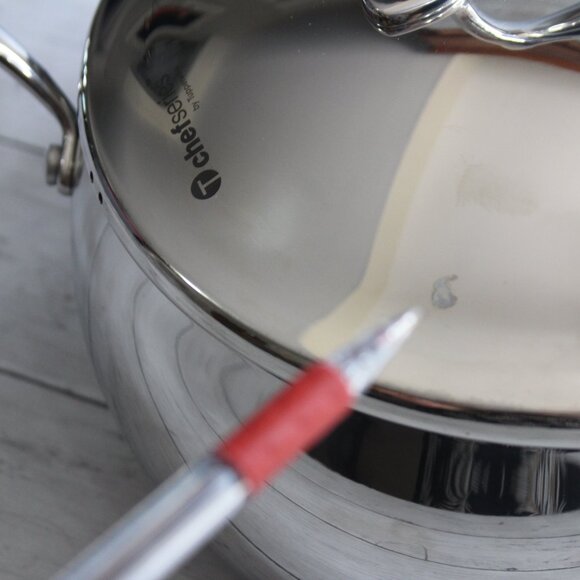 NEW Tupperware Chef Series Dutch Oven Stock Pot Stainless Steel 6 Qt with Cover - Picture 5 of 8